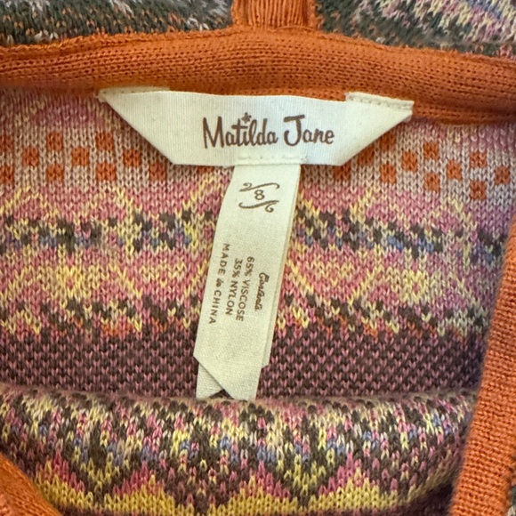 Matilda Jane Keep Me Cozy Hoodie Sweater Girls size 8 - Picture 4 of 13